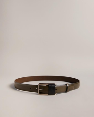 Ceinture Ted Baker Centre Bar Buckle Marron Chocolat Homme | KZY-14215978